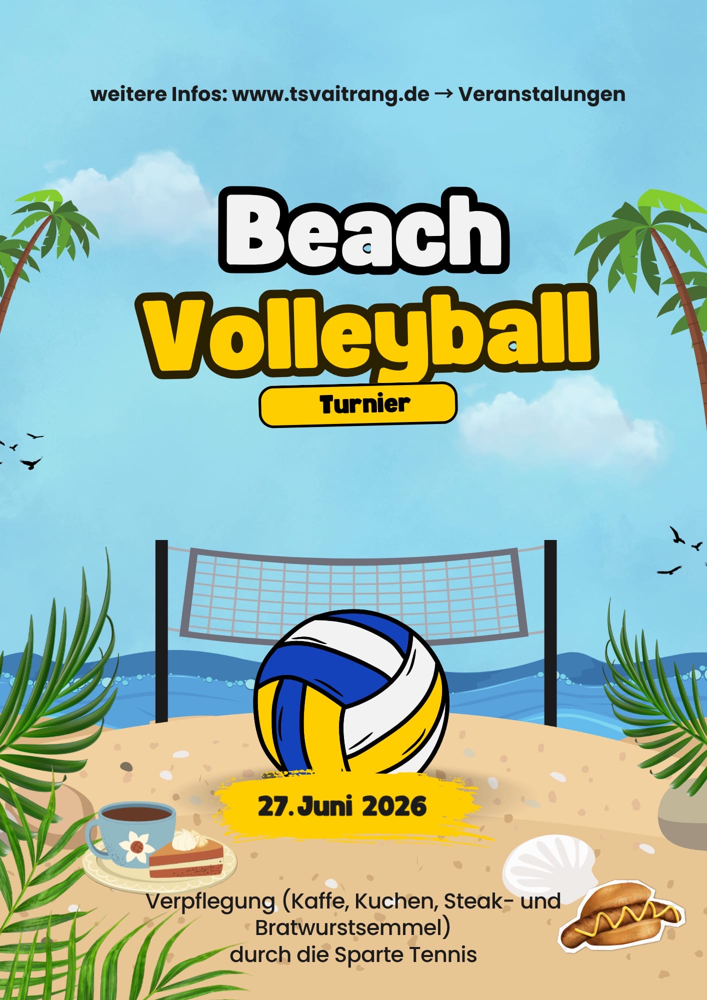 Beachvolleyballturnier + Party durch Kuckucksnest Beachvolleyballturnier mit anschließender Party durch Kuckucksnest e.V.